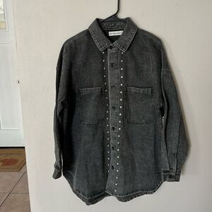 Rebecca Minkoff Women’s Oversized Denim Jean Jacket